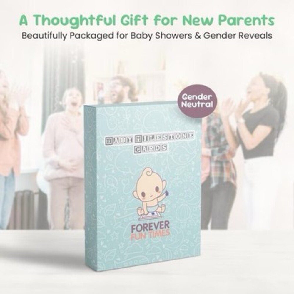 Forever Fun Times Unisex Baby Milestone Card Set – Gender-Neutral Keepsake Gift
